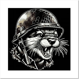 Cool Otter Soldier Posters and Art